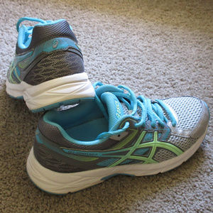Asics Women's Running Shoes silver/turquoise/green